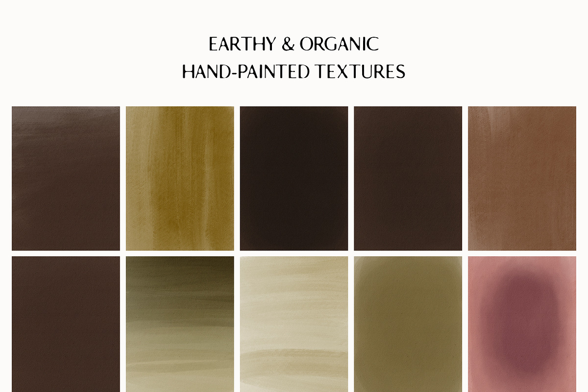 Hand-Painted Earthy Organic Textures, a Texture Graphic by Lana Elanor (Photo 7 of 10)