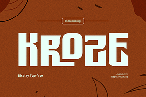 Kroze Typeface