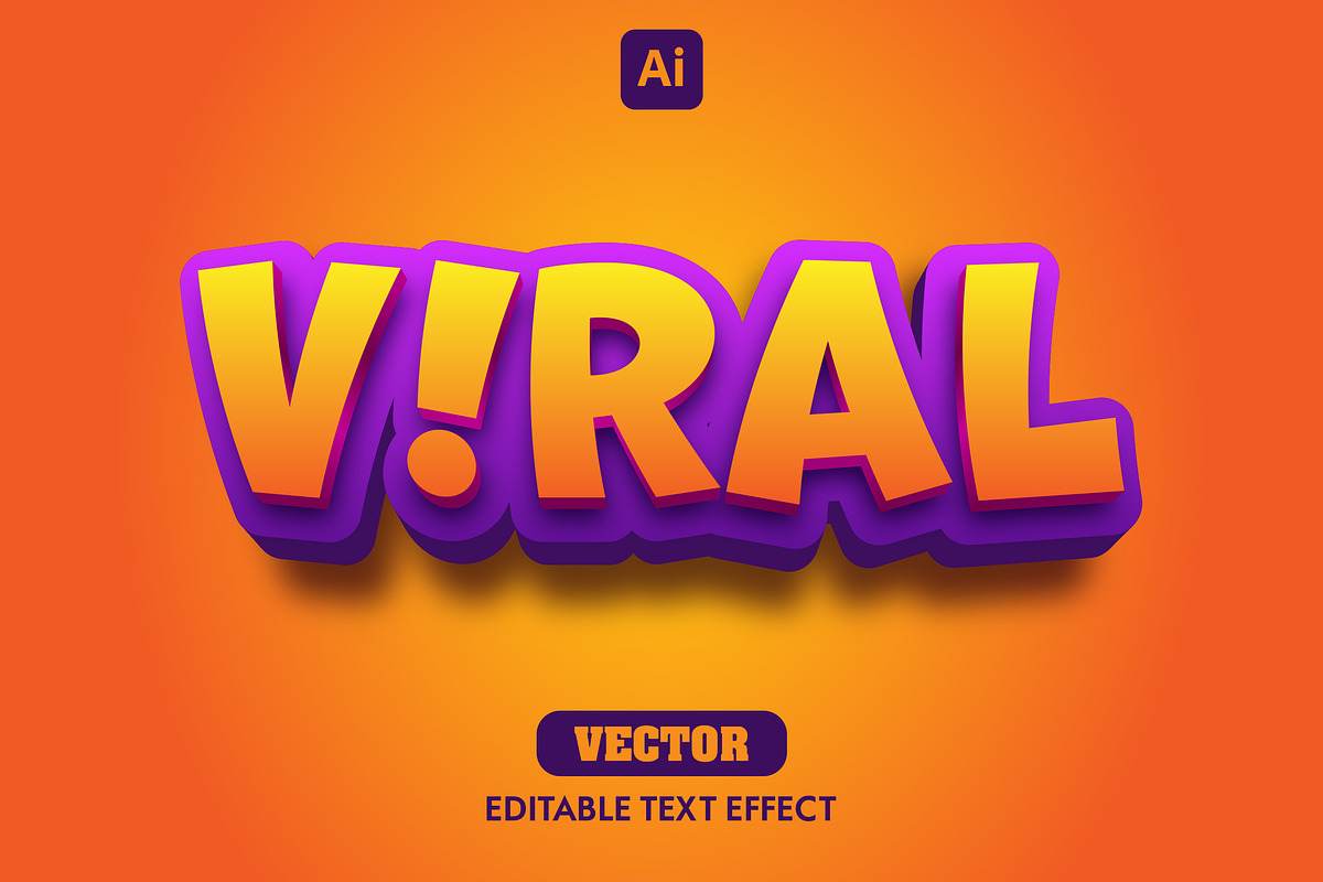 3D Text Effect Vector, a Layer Style Add-On by iHemalaya