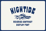 Hightide | Bold & Funky Display Font, a Sans Serif Font by Sarah Celia Design (Thumbnail 1 of 5)