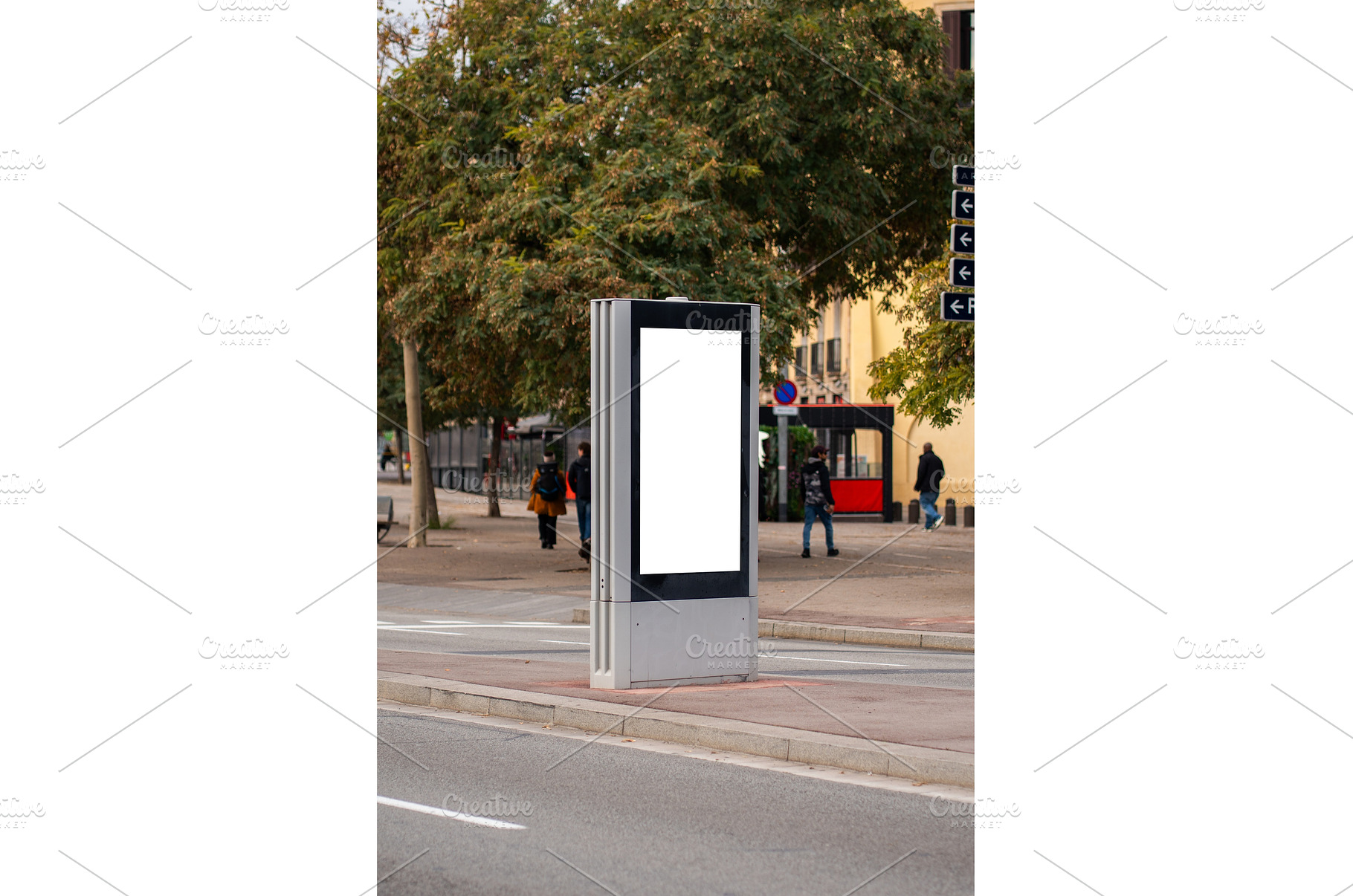 Blank digital billboard screen on a, an Architecture Photo by volodymyrshtun13795
