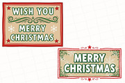 Vintage Christmas Label Sublimation, an Illustration by OK Design (Thumbnail 5 of 5)
