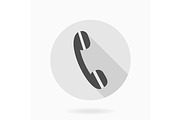 Fine Telephone Receiver Flat Icon, an Icon by FineArtStudio (Thumbnail 1 of 3)