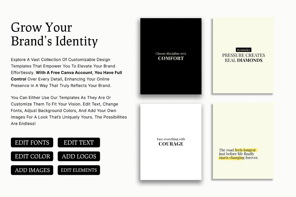 INSPIRING MINDSET 50 INSTAGRAM POST, a Social Media Template by RB Boutique (Photo 7 of 8)