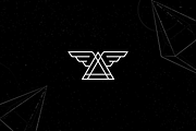 Minimalist Triangle with Wings Logo, a Branding & Logo Template by Luxury Logos (Thumbnail 2 of 4)