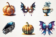 Elegant Halloween Clipart, an Illustration by RobertsArt (Thumbnail 3 of 7)