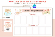 Teddy Bear timetable for kids, a Design Template by hanacrochetdesign (Thumbnail 6 of 9)