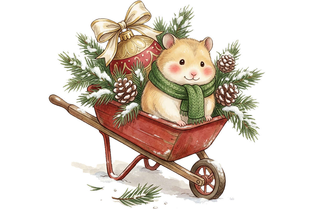 Cozy Winter Animals Clipart Bundle, an Animal Illustration by T-shirt Pond (Photo 24 of 26)