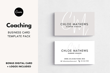 Business Card Template Pack + Logo, a Business Card Template by DeeBeeDesign