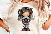 Christmas Little Girl Clipart, an Illustration by DreamCafeArt (Thumbnail 6 of 8)