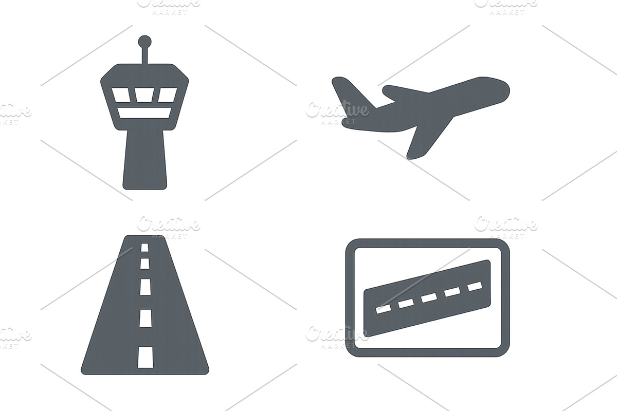 Air traffic control tower and, a Transportation Illustration by ZinetroN