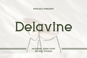 Delavine - Modern Serif Font, a Serif Font by Mily Studio (Thumbnail 1 of 15)