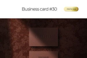 Business Card Bundle Template Mockup