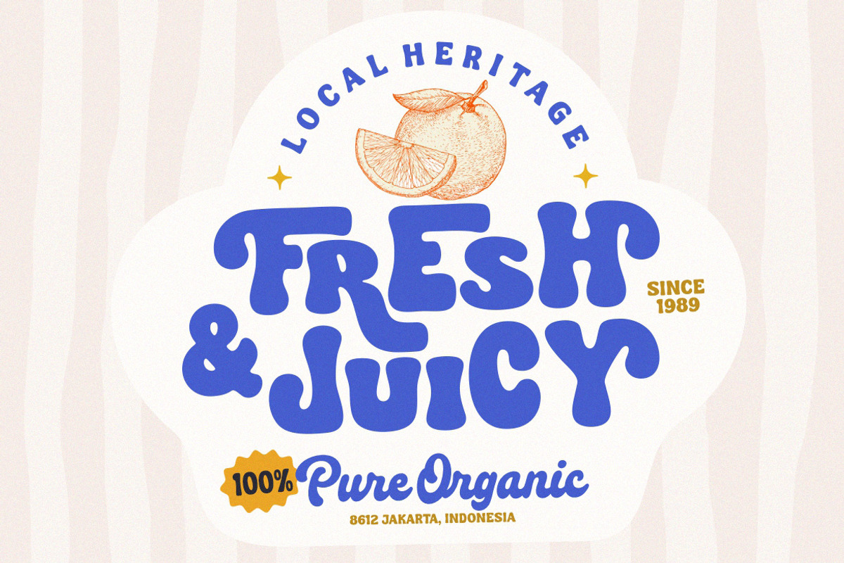 Retro Friday, a Sans Serif Font by HansCo Studio (Photo 2 of 10)