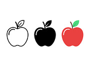 Apple Fruit Vector Design, a Solid Icon by Artonix (Thumbnail 1 of 2)