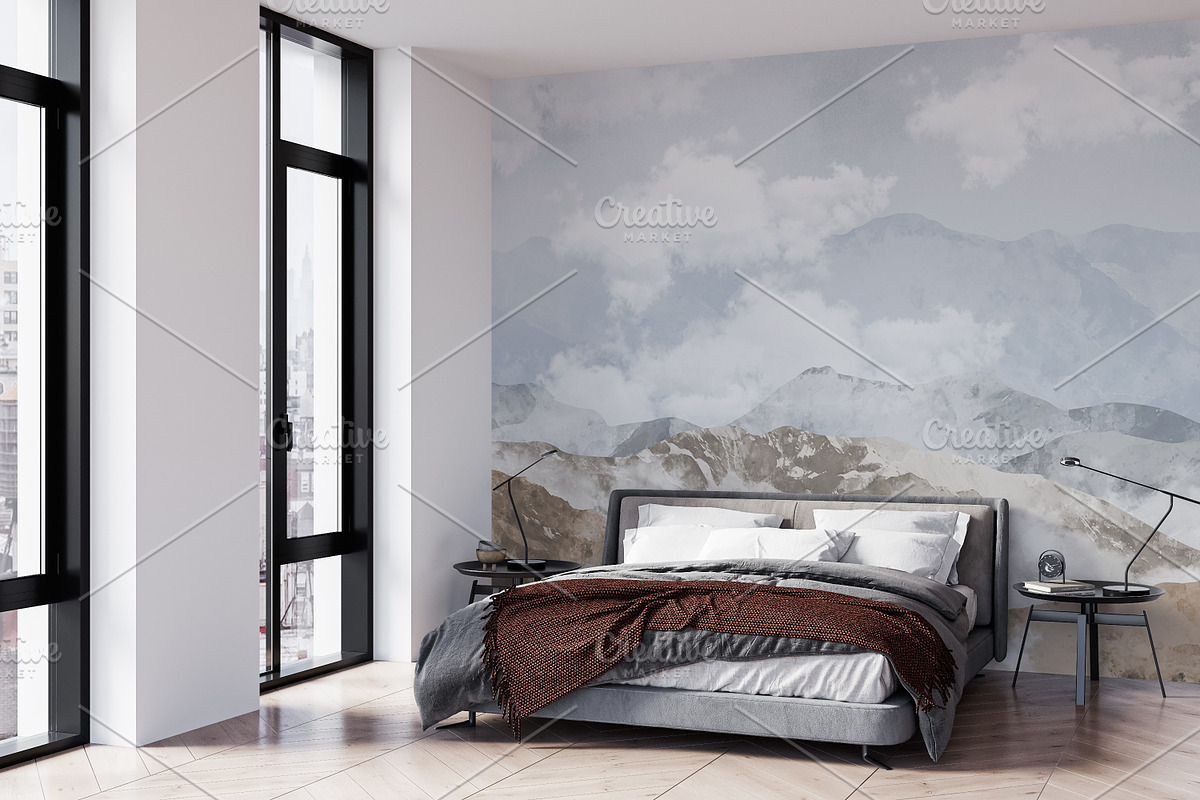Wallpaper Mockup Wall Mockup Bundle, a Household Mockup by Hunny Badger (Photo 5 of 7)