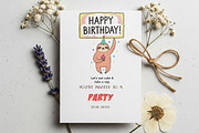 Cat and Animals Funny Birthday PNG, a Graphic by GlitterCraft (Thumbnail 20 of 101)