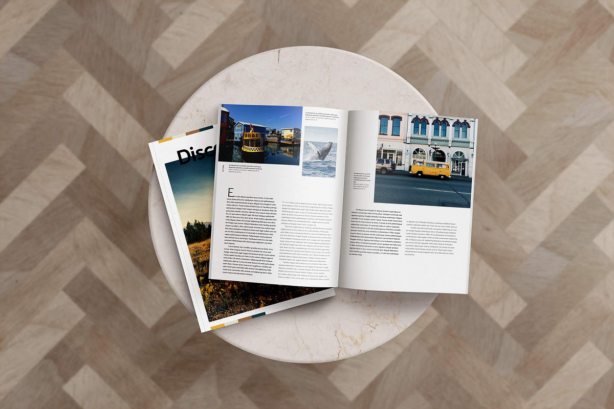 Magazine template bilingual layout, a Magazine Template by Alexandra Piros Design (Photo 4 of 14)