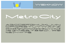 metro city font