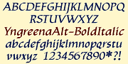 YngreenaAlt, a Serif Font by Ingrimayne Type (Thumbnail 7 of 8)