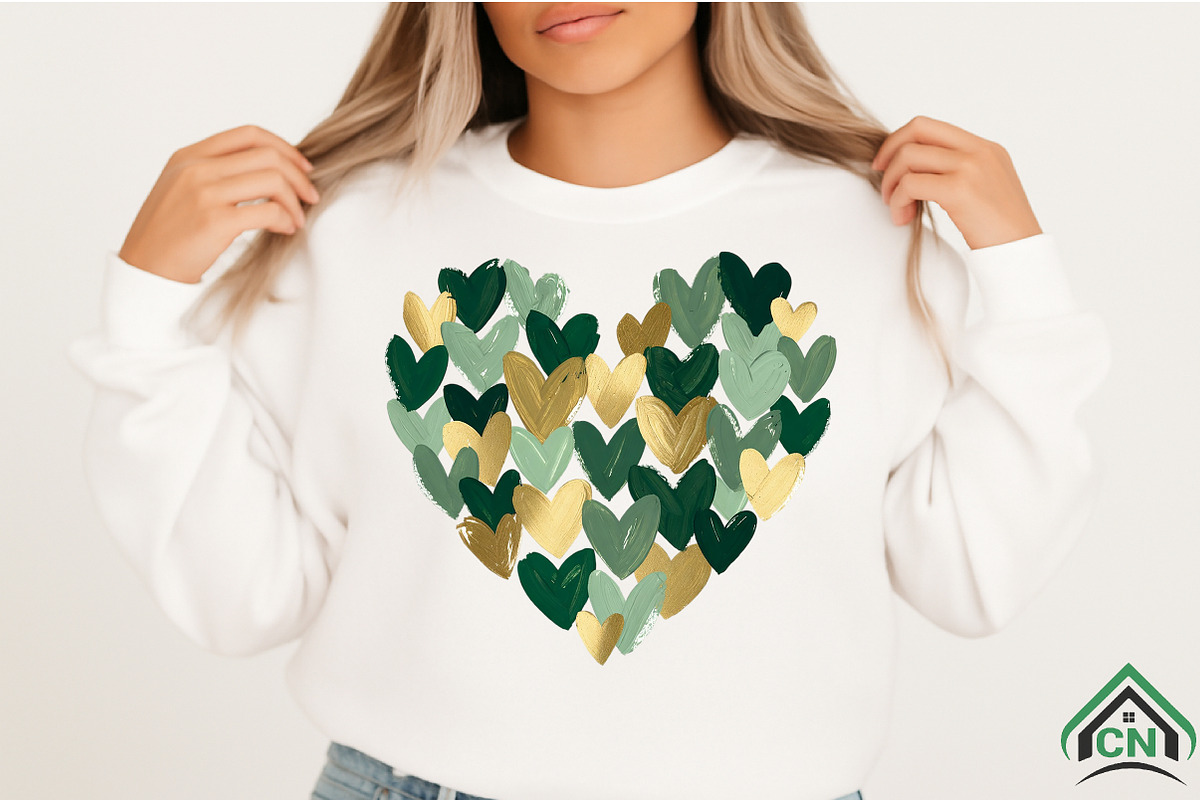St Patrick Heart PNG, an Illustration by Craft Nest (Photo 2 of 4)