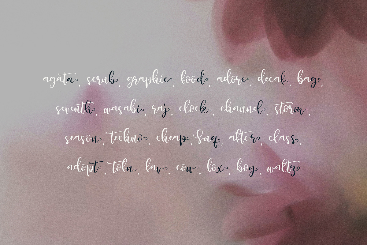 Sunset Garden handwritten font, a Handwritten Font by BilberryCreates (Photo 16 of 18)