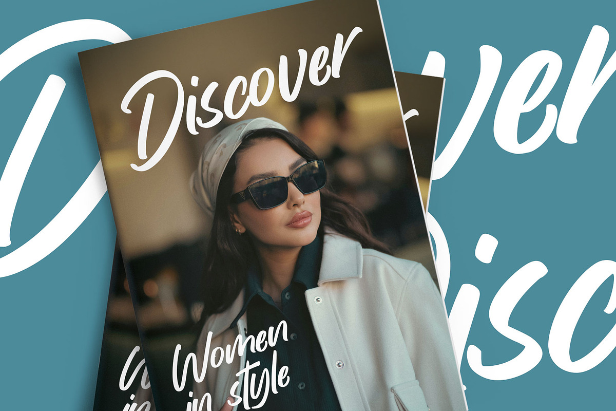Blue Harmony Modern Script Font, a Script Font by RantautypeStudio (Photo 7 of 13)