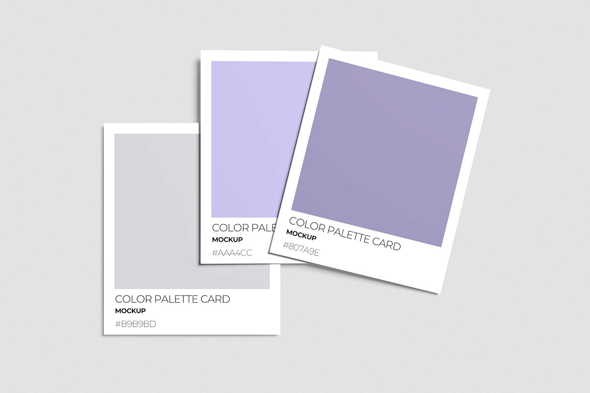 Color Palette Cards Mockup, an Advertising Mockup by xavier_studio (Photo 4 of 5)
