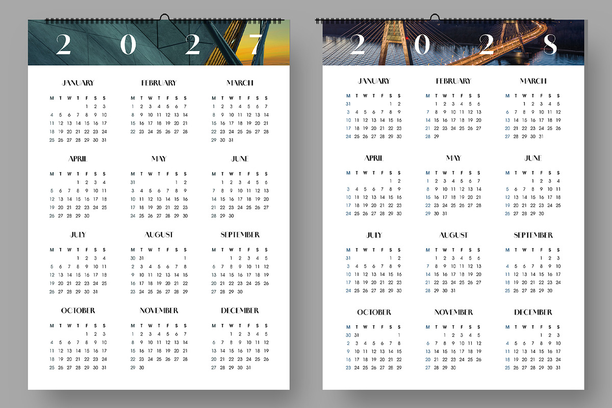 Calendar Set For 2026 To 2029 Years, a Stationery Template by ContestDesign (Photo 2 of 6)