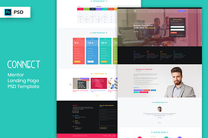 Mentor Landing Page PSD Template