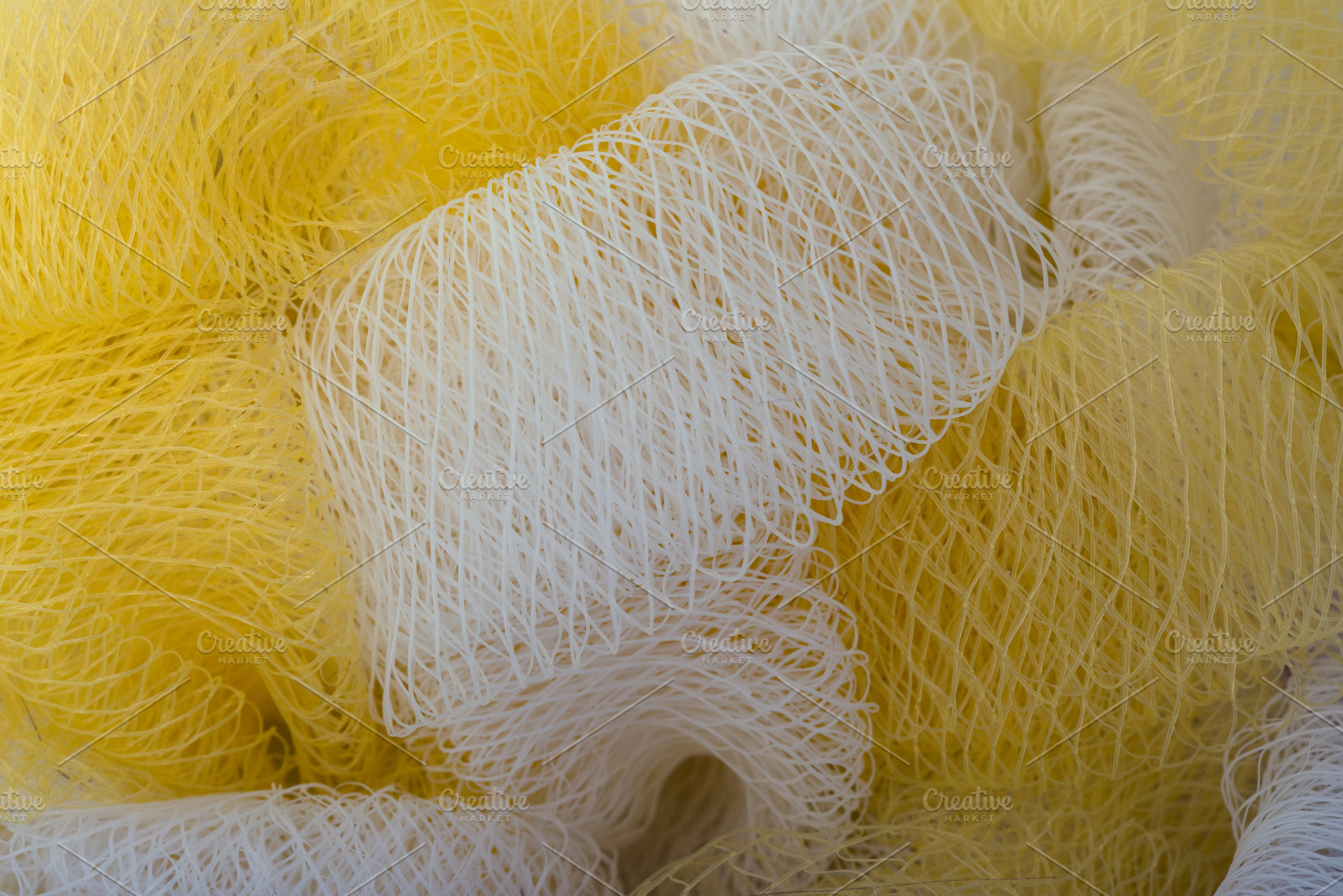 Yellow and White Mesh Texture, a Background Photo by Ales Munt