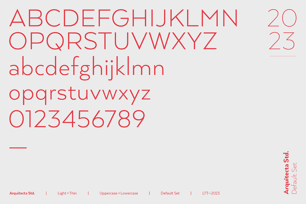 Arquitecta Standard - Family 30% off, a Sans Serif Font by Latinotype (Photo 3 of 5)