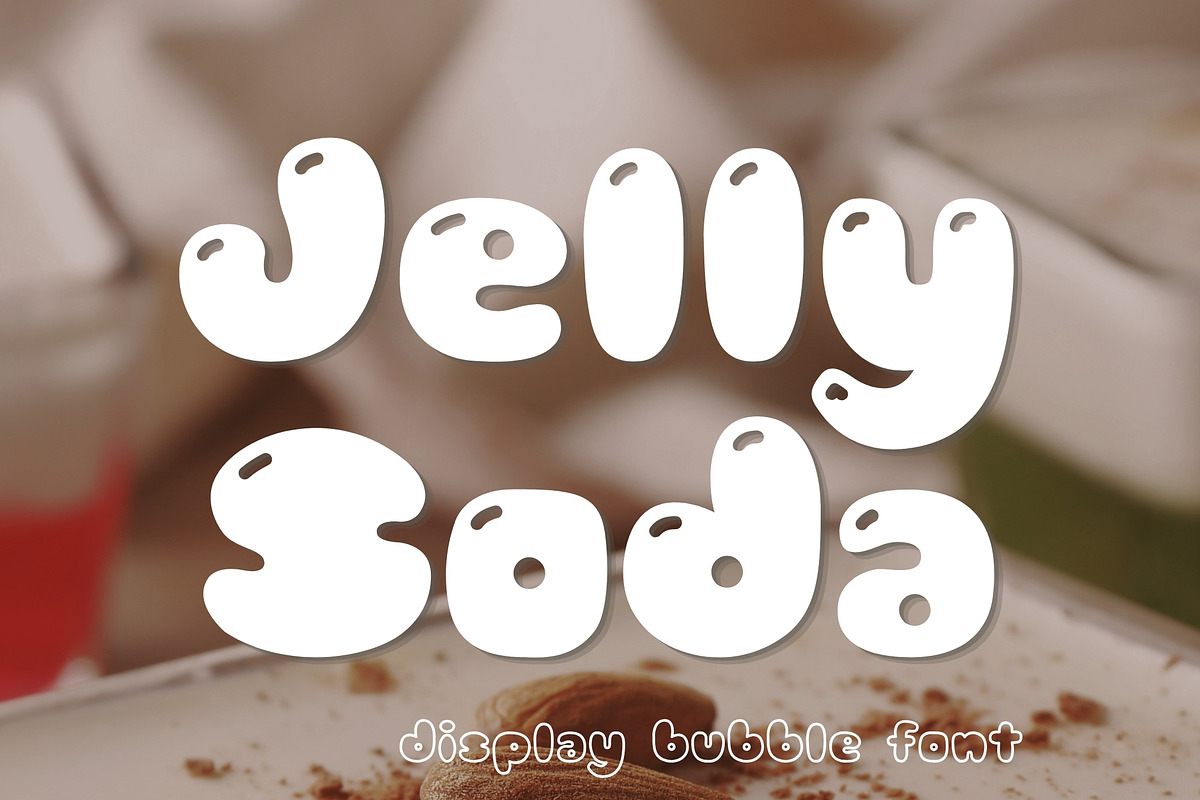Retro Bubble Display Font-Jelly Soda, a Handwritten Font by ZoloDesignHub (Photo 9 of 9)