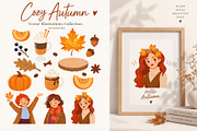 Cozy autumn vector set, a Seasonal Illustration by Universe Mary (Thumbnail 3 of 6)