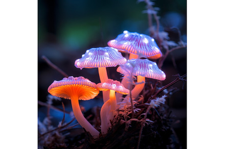 Mysterious Glowing Mushrooms