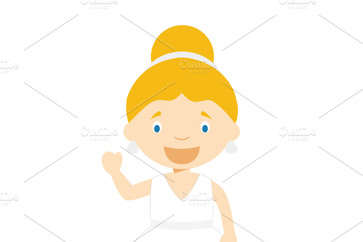 Wedding characters in cartoon style, a Person Illustration by asantosg (Photo 8 of 25)