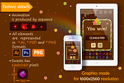 Graphic Assets for Match 3 Game, an Illustration by Chuchilko shop (Thumbnail 6 of 6)