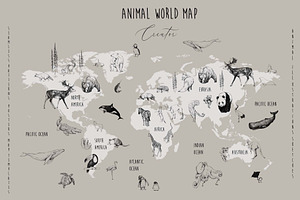 Animal World Map Creator