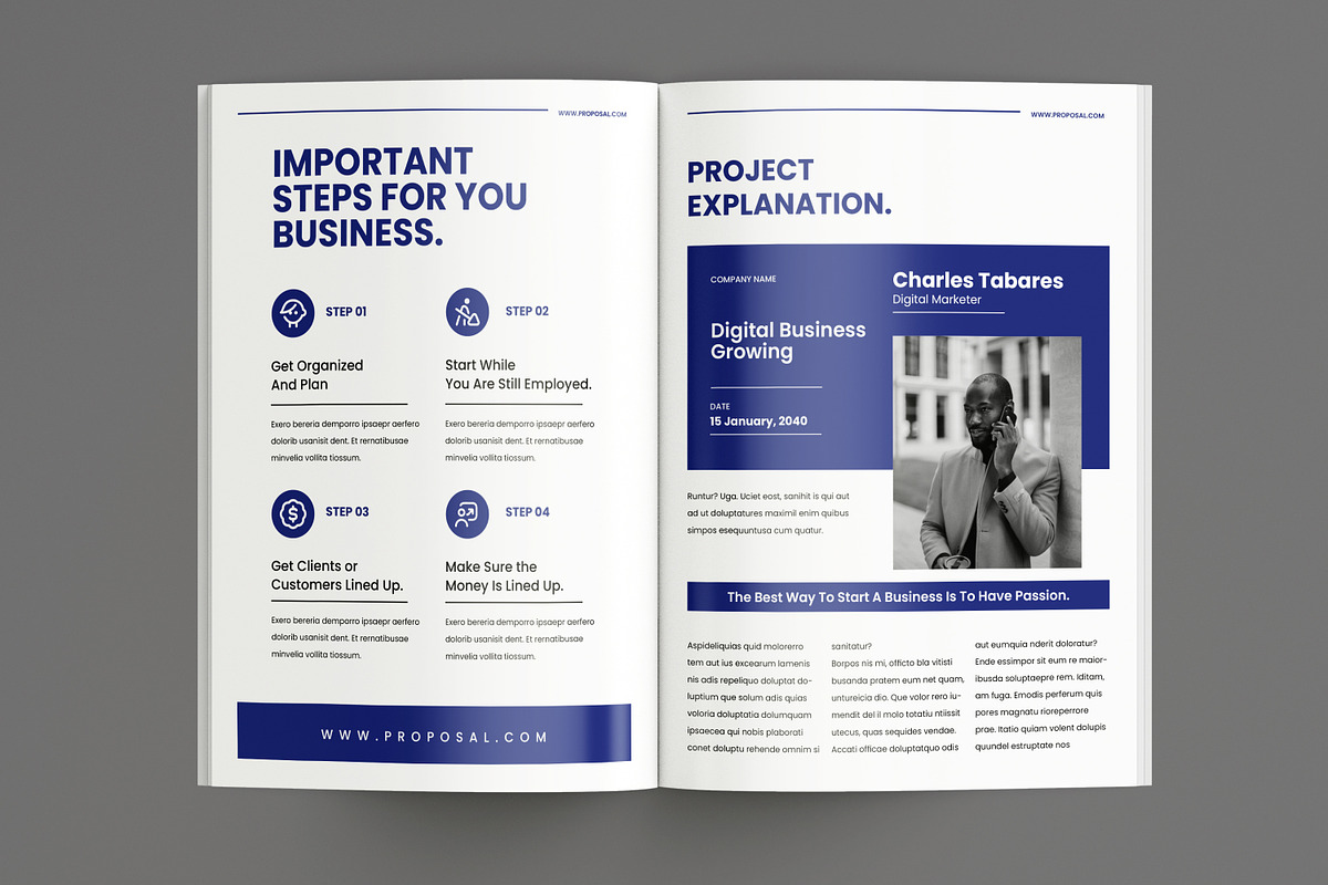 Business Proposal, a Brochure Template by FlyeredTemplate (Photo 5 of 10)