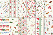Quirky Christmas Patterns Bundle, a Pattern Graphic by Olya Creative (Thumbnail 6 of 19)