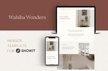 Minimal Showit Website Template