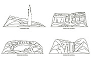 Nature sights of Island in line, an Illustration by GenziWorkshop (Thumbnail 9 of 12)