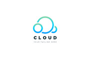 Cloud minimalist vector logo, a Branding & Logo Template by Magda (Thumbnail 3 of 3)