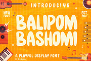 Balipom Bashomi - Display Font, a Script Font by Ary_ngeblur (Thumbnail 1 of 5)