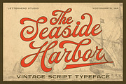 The Seaside Harbor - Vintage Script, a Script Font by Letterhend Studio (Thumbnail 1 of 8)