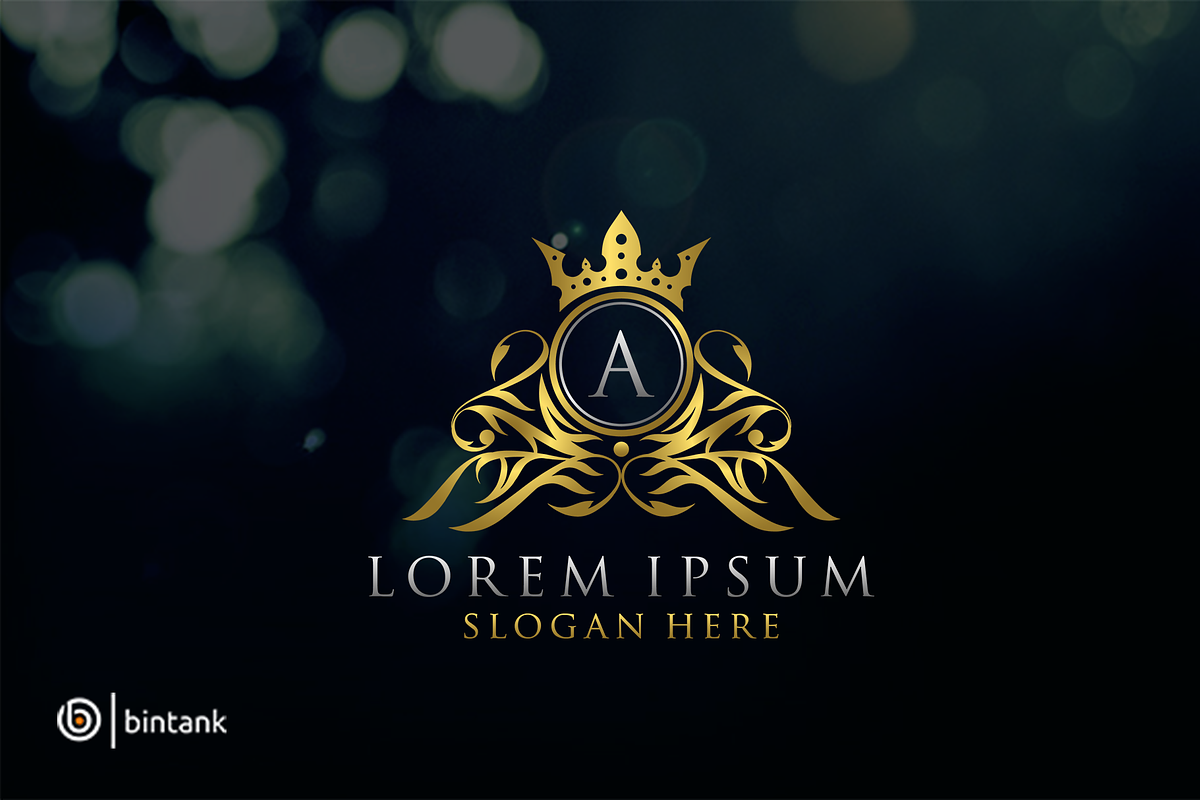 Luxury Boutique, golden royal logo., a Branding & Logo Template by Bintank Studio (Photo 1 of 2)
