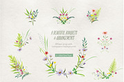 Little Wildflowers Clipart, an Illustration by Tallulah Digital Designs (Thumbnail 2 of 4)