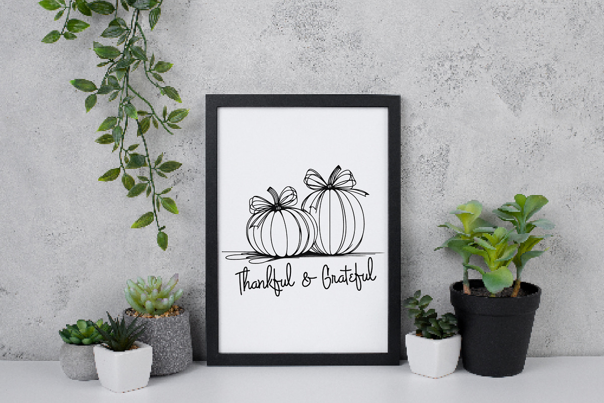 Thanksgiving Pumpkin Thankful PNG, an Illustration by Daily.Designs (Photo 4 of 6)