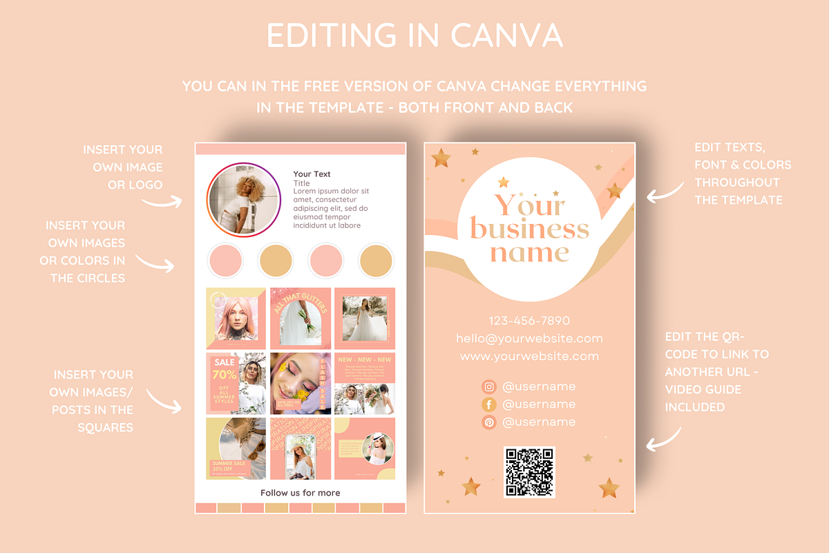 Cute Business Card - Logo Included, a Business Card Template by SunshineStudioBoutique (Photo 4 of 9)