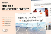 Solar & Renewable Energy Elementor, a WordPress Template by SLAB! Design (Thumbnail 1 of 5)